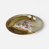 Borden voor kerstpapier, Angel Papieren Bordje (Gekanteld)