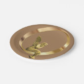 Borden voor kerstpapier, Angel Papieren Bordje (Gekanteld)