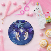 Borden voor kerstpapier, Angels Papieren Bordje (Feest)