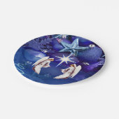 Borden voor kerstpapier, Angels Papieren Bordje (Gekanteld)