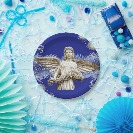 Borden voor kerstpapier, Angels Papieren Bordje (Feest)