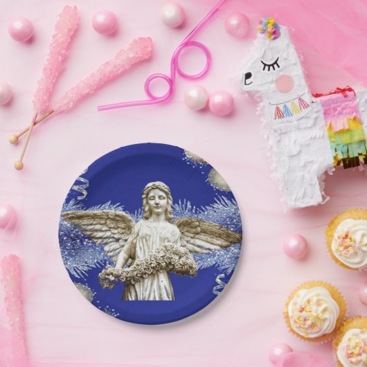 Borden voor kerstpapier, Angels Papieren Bordje (Feest)