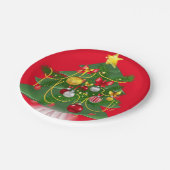 Borden voor kerstpapier, bomen papieren bordje (Gekanteld)