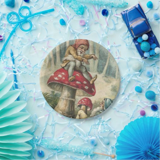 Borden voor kerstpapier, Elf Papieren Bordje (Feest)