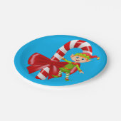 Borden voor kerstpapier, Elf Papieren Bordje (Gekanteld)