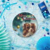 Borden voor kerstpapier, hond papieren bordje (Feest)