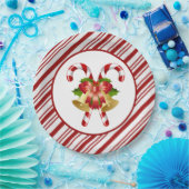 Borden voor kerstpapier met snoepriet papieren bordje (Feest)