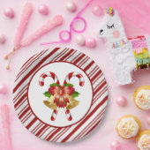 Borden voor kerstpapier met snoepriet papieren bordje (Feest)