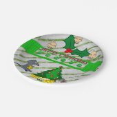 Borden voor kerstpapier, muizen papieren bordje (Gekanteld)