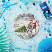 Borden voor kerstpapier, papieren bordje (Feest)