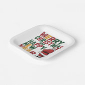 Borden voor kerstpapier papieren bordje (Gebogen)