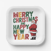 Borden voor kerstpapier papieren bordje (Voorkant)