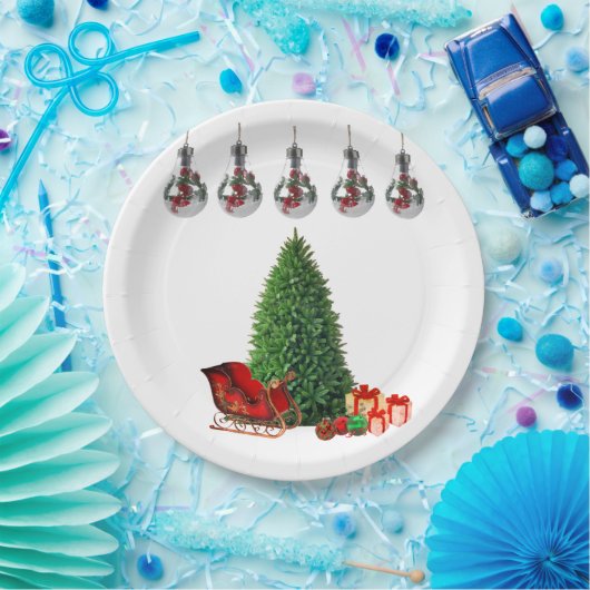 Borden voor kerstpapier papieren bordje (Feest)