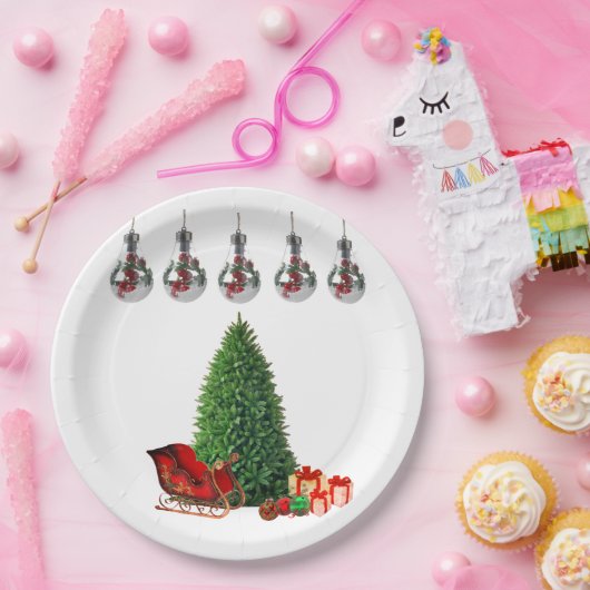 Borden voor kerstpapier papieren bordje (Feest)