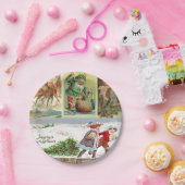 Borden voor kerstpapier, papieren bordje (Feest)