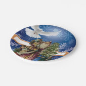 Borden voor kerstpapier, papieren bordje (Gekanteld)