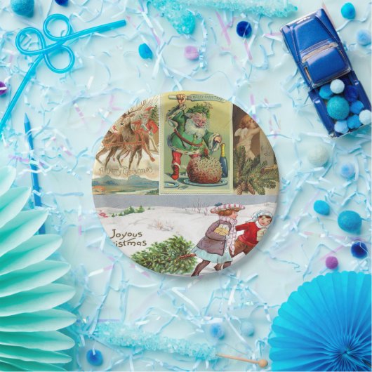 Borden voor kerstpapier, papieren bordje (Feest)