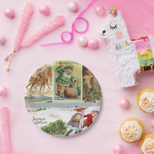 Borden voor kerstpapier, papieren bordje (Feest)