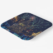 Borden voor kerstpapier papieren bordje (Gebogen)