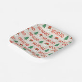 Borden voor kerstpapier papieren bordje (Gebogen)