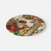 Borden voor kerstpapier, papieren bordje (Gekanteld)