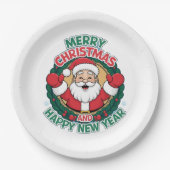 Borden voor kerstpapier papieren bordje (Voorkant)