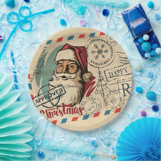 Borden voor  kerstpapier papieren bordje (Feest)