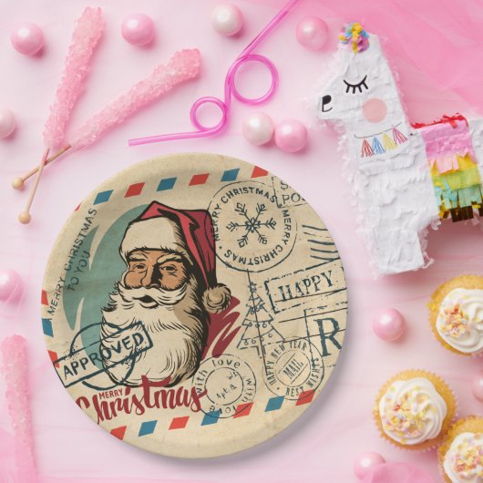 Borden voor  kerstpapier papieren bordje (Feest)