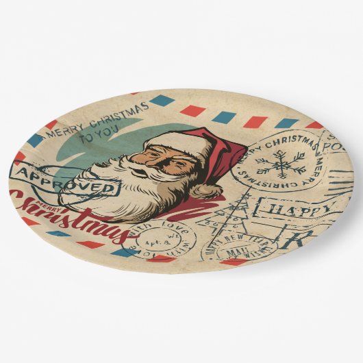 Borden voor  kerstpapier papieren bordje (Gekanteld)