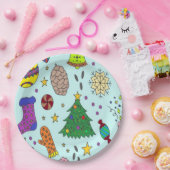 Borden voor kerstpapier papieren bordje (Feest)