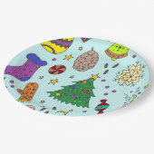 Borden voor kerstpapier papieren bordje (Gekanteld)