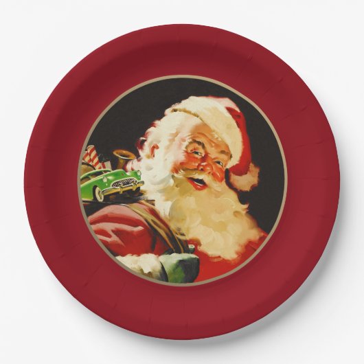 Borden voor  kerstpapier papieren bordje (Voorkant)