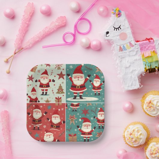 Borden voor kerstpapier papieren bordje (Feest)