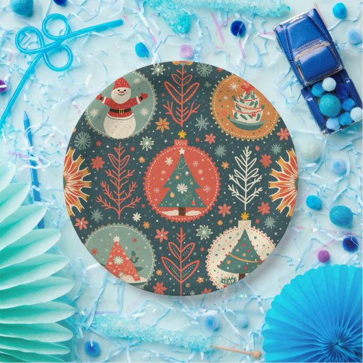 Borden voor kerstpapier papieren bordje (Feest)