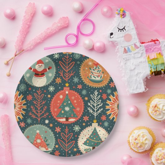 Borden voor kerstpapier papieren bordje (Feest)