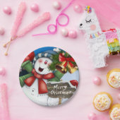 Borden voor kerstpapier, prettige kerstfeestdag papieren bordje (Feest)