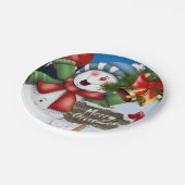 Borden voor kerstpapier, prettige kerstfeestdag papieren bordje (Gekanteld)