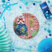 Borden voor kerstpapier, prettige kerstfeestdagen papieren bordje (Feest)