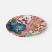 Borden voor kerstpapier, prettige kerstfeestdagen papieren bordje (Gekanteld)