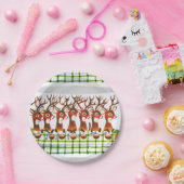 Borden voor kerstpapier, rendierpapier papieren bordje (Feest)