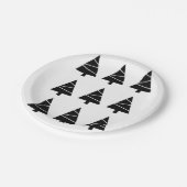 Borden voor kerstpapier, smakelijk kerstmis papieren bordje (Gekanteld)