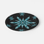 Borden voor kerstpapier, sneeuwvlokken papieren bordje (Gekanteld)