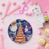 Borden voor kerstpapier, Snowman Papieren Bordje (Feest)