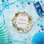 Borden voor kerstpapier uit Magnolia Wreath en Ber Papieren Bordje (Feest)