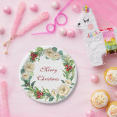 Borden voor kerstpapier uit Magnolia Wreath en Ber Papieren Bordje (Feest)