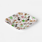 Borden voor kerstruw Collie Paper Papieren Bordje (Gebogen)