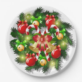 Borden voor kerstsnoepjes papieren bordje