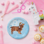 Borden voor kerstvioolpapier papieren bordje (Feest)