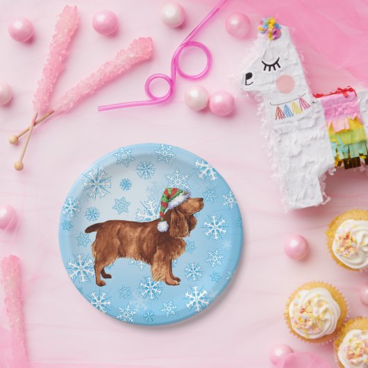 Borden voor kerstvioolpapier papieren bordje (Feest)