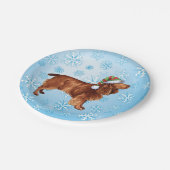 Borden voor kerstvioolpapier papieren bordje (Gekanteld)